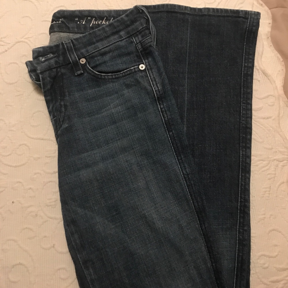 7 For All Mankind Women's Dark Blue Jeans - Picture 4 of 4